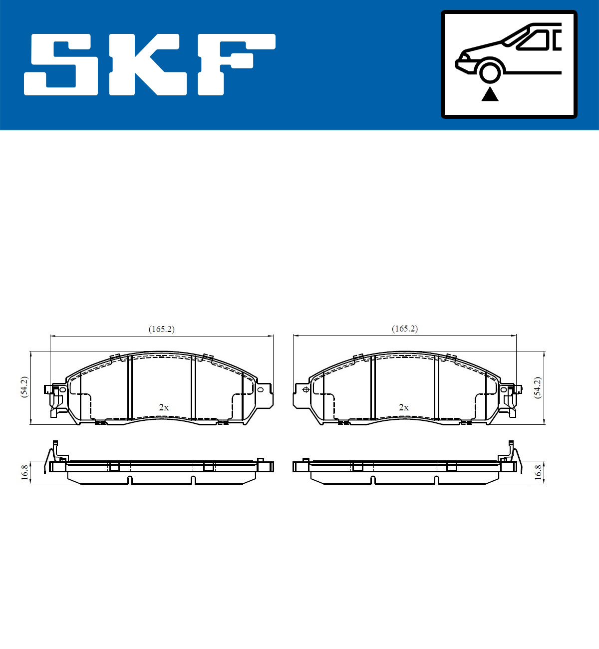 Placute frana SKF VKBP80339